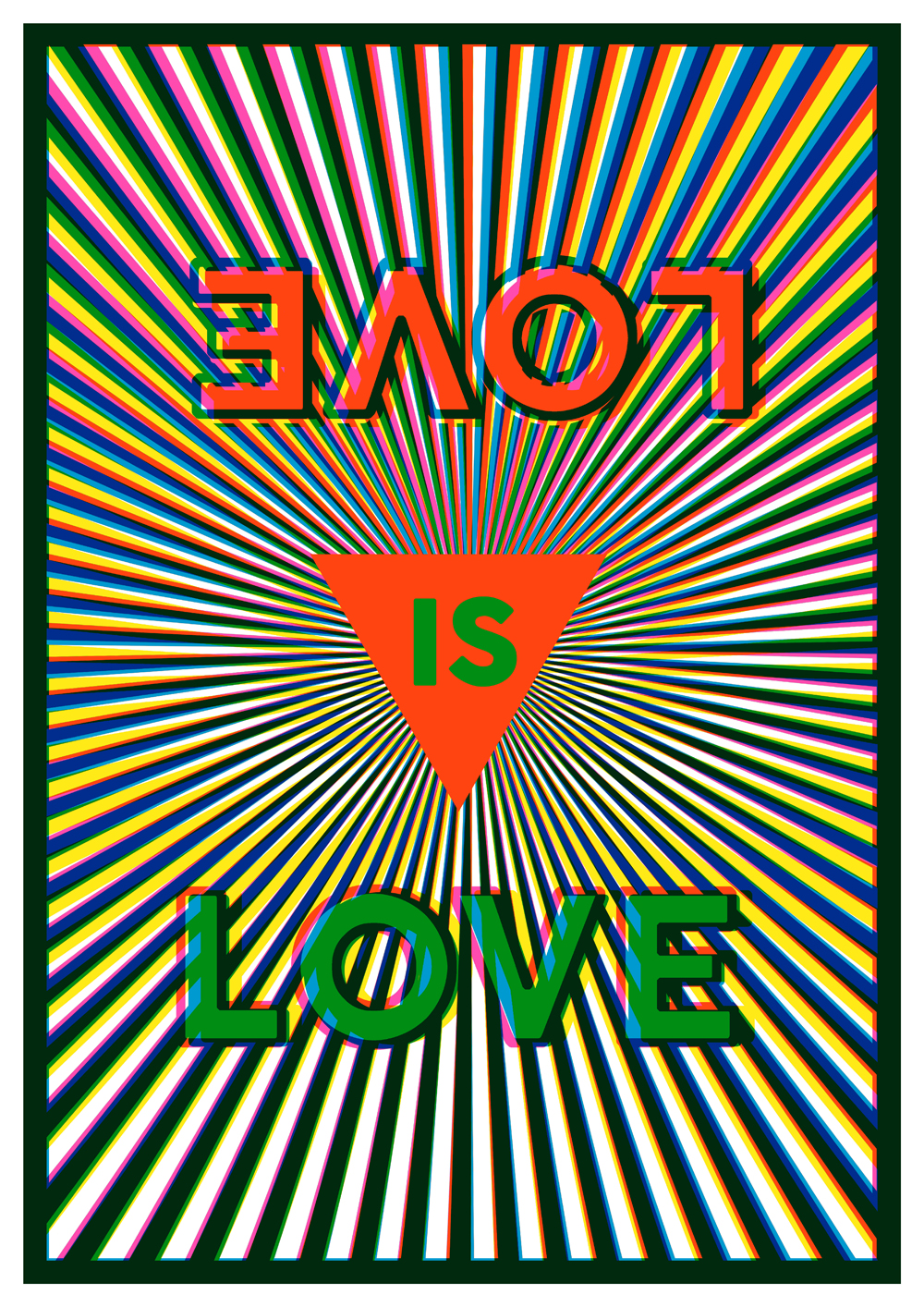 'Love is Love' Margate pride poster by Jacob Love